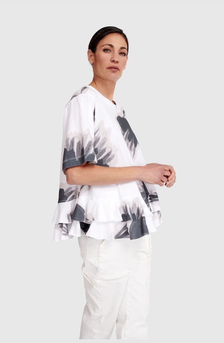 Alembika Fleeting Ruffle Tee, Alternate, color, Cloud