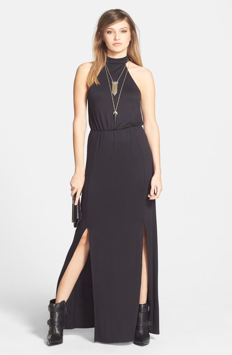 Leith Double Slit Maxi Dress, Alternate, color, 