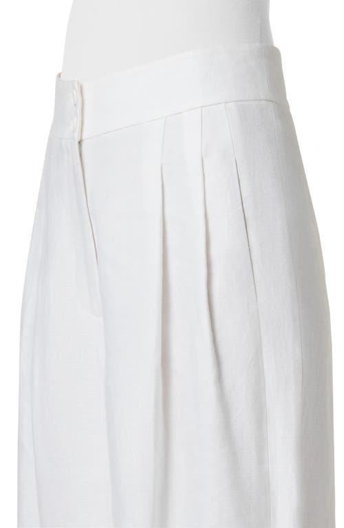 Akris Punto Chiara Wool Tricotine Wide-leg Ankle Pants In Cream