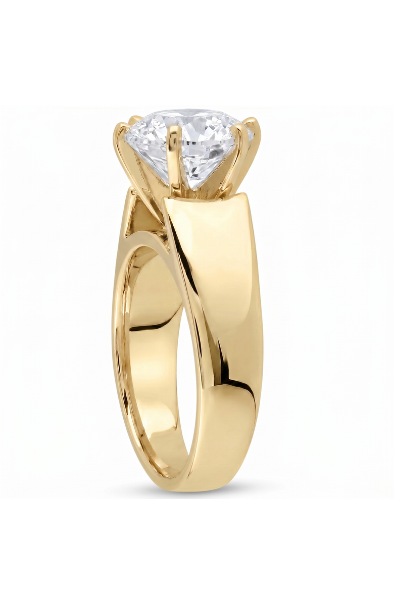 Bliss Diamond Certified 2Ct Round Diamond Solitaire Engagement Ring 14k Gold Lab Grown, Alternate, color, 14K Yellow Gold