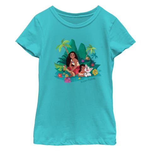 Girl's Moana 2 Ocean Sisters  Graphic T-Shirt