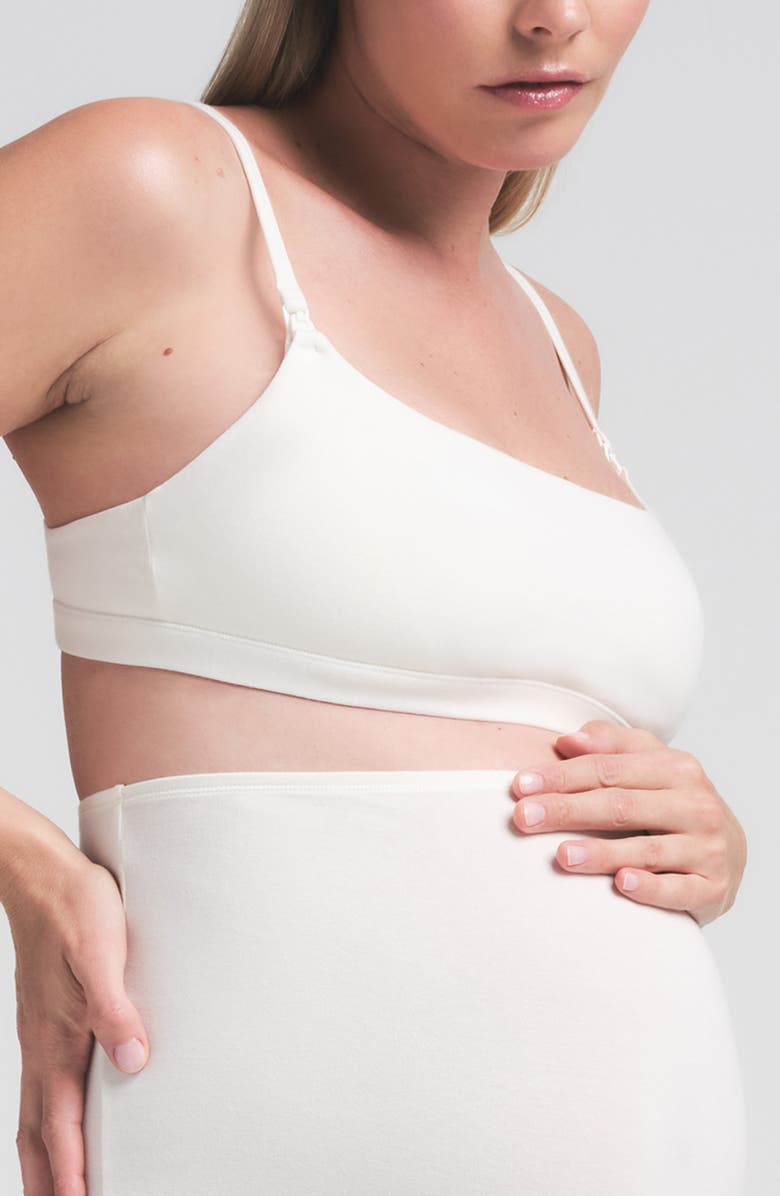 SKIMS Jersey Maternity/Nursing Bra, Alternate, color, Marble