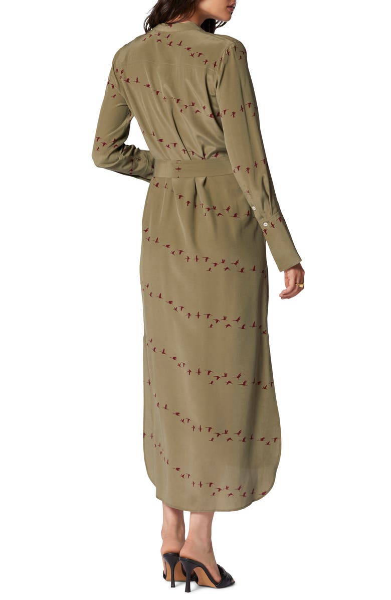 Equipment Connell Long Sleeve Silk Shirtdress, Alternate, color,