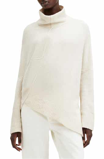 AllSaints Lock Roll Neck Asymmetric Sweater