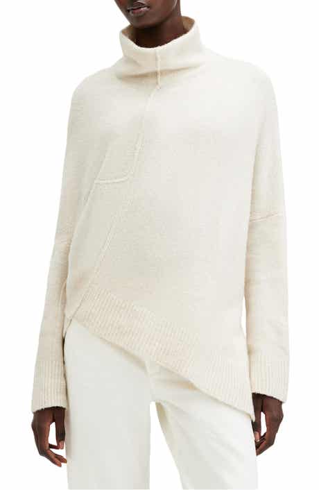 AllSaints Lock Roll Neck Asymmetric Sweater