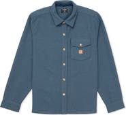 Hurley Santa Cruz Seaside Solid Flannel Button-Up Shirt Jacket