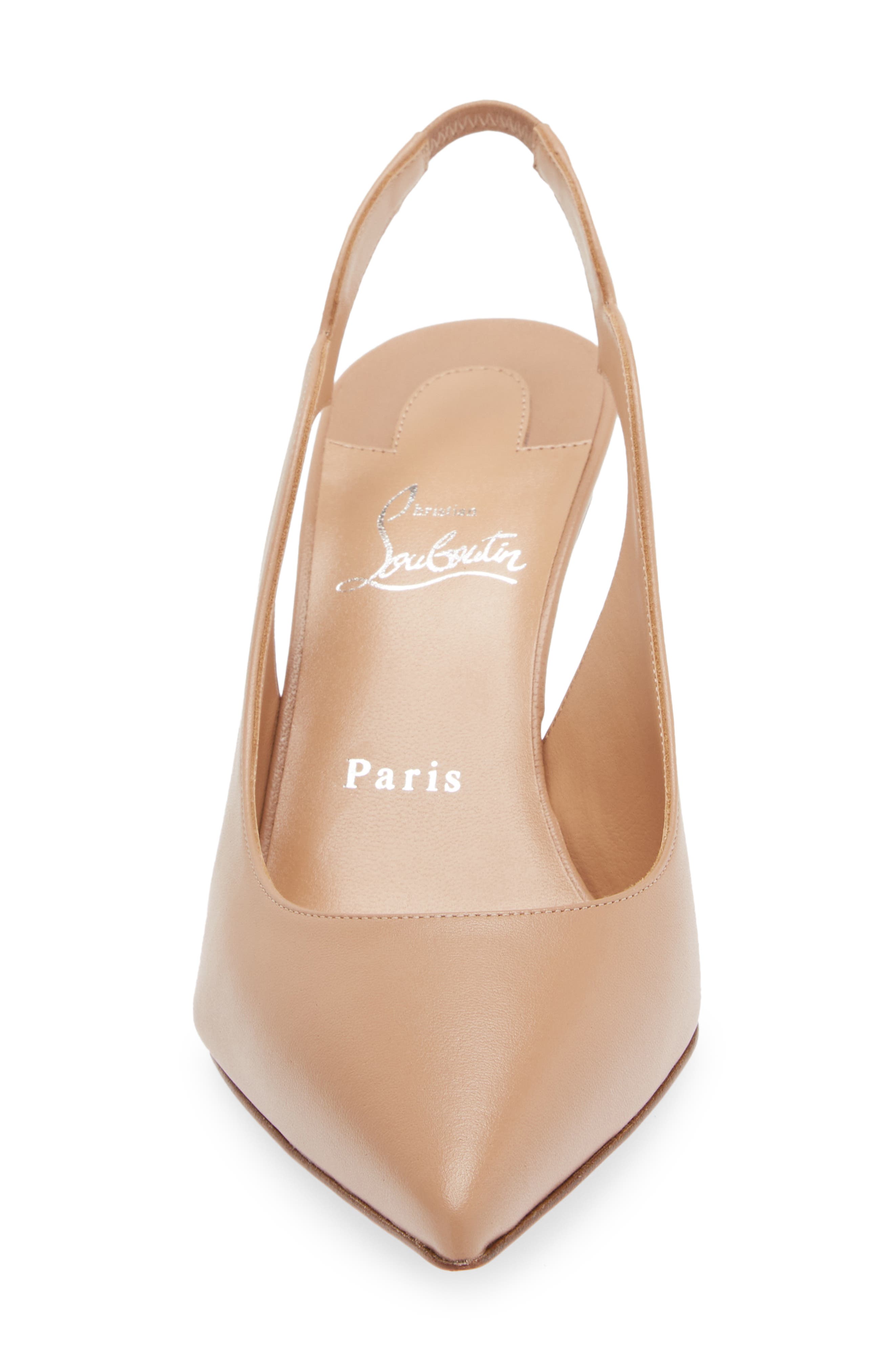 Hot Chick Pointed Toe Slingback Pump, Alternate, color, BEIGE