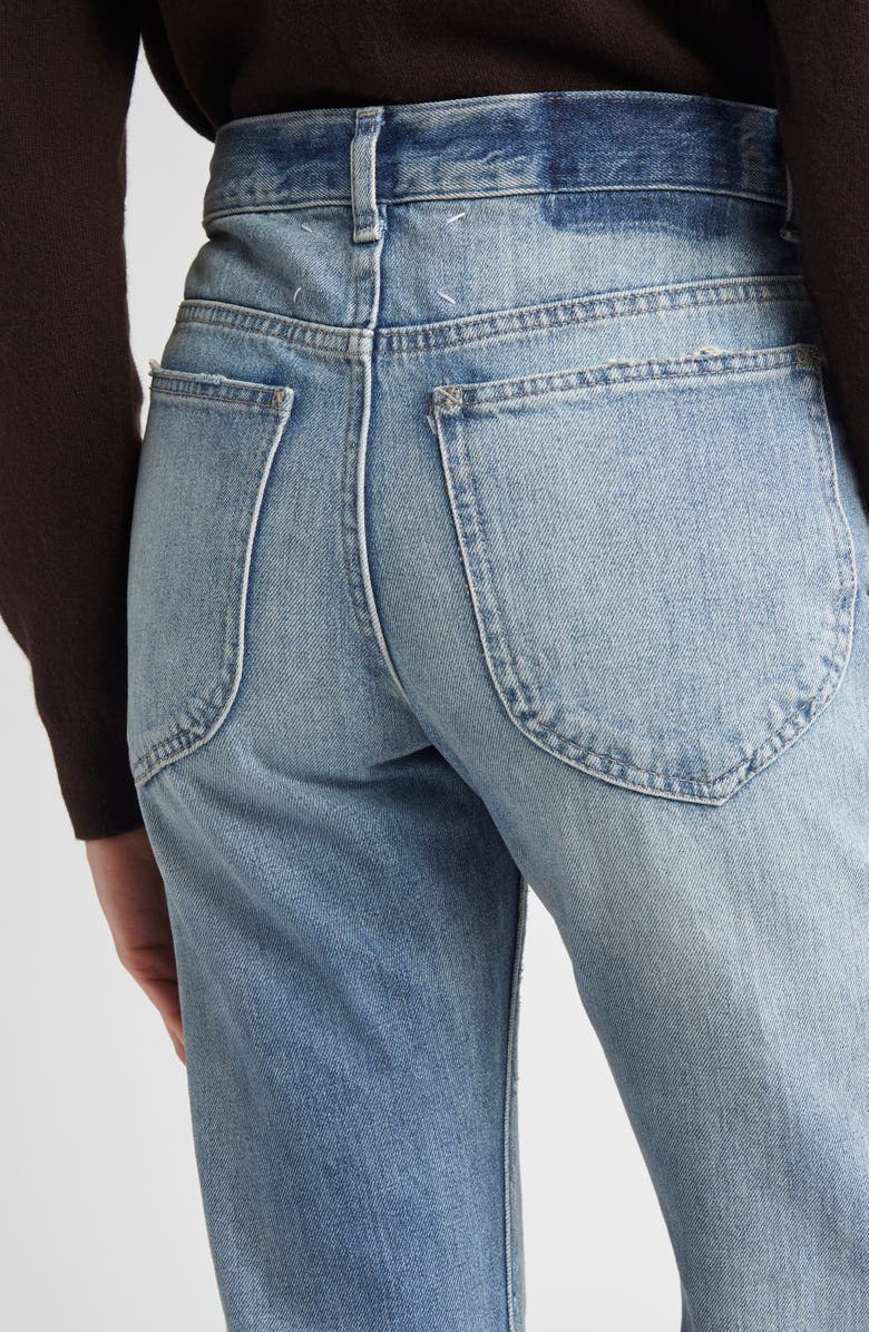 Maison Margiela Distressed Slim Straight Leg Jeans, Alternate, color, 