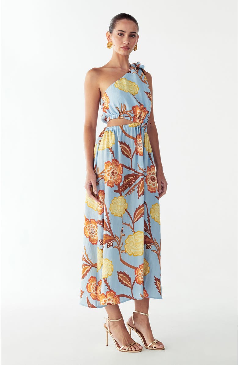 ST MRLO Amile Midi Dress, Alternate, color, Coastal Floral
