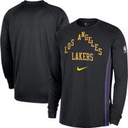 Nike Men's Nike  Black Los Angeles Lakers 2025/26 City Edition Authentic Pregame Dri-FIT Long Sleeve Shooting T-Shirt
