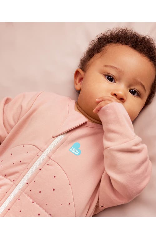 Love To Dream Long Sleeve 2.5 Tog Quilted Warm Sleep Bag In Pink