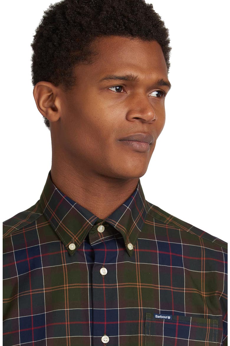 Wetheram Tailored Fit Button-Down Shirt, Alternate, color, CLASSIC TARTAN