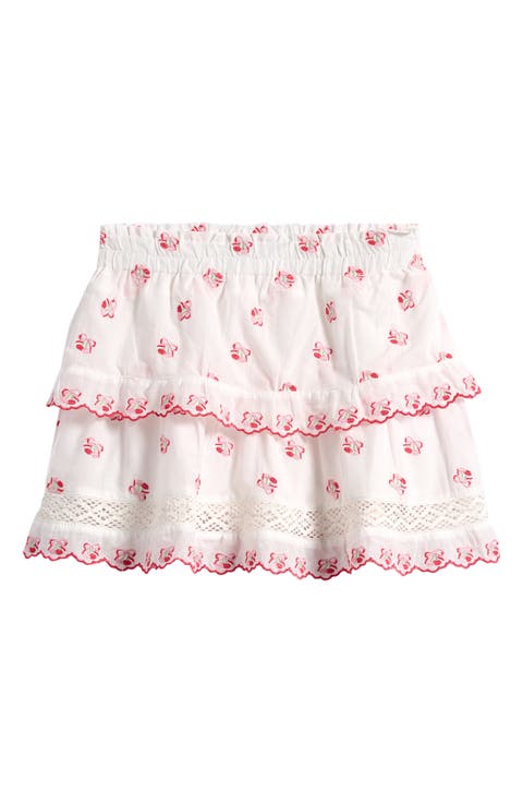 Kids' Tiered Ruffle Miniskort (Big Kid)