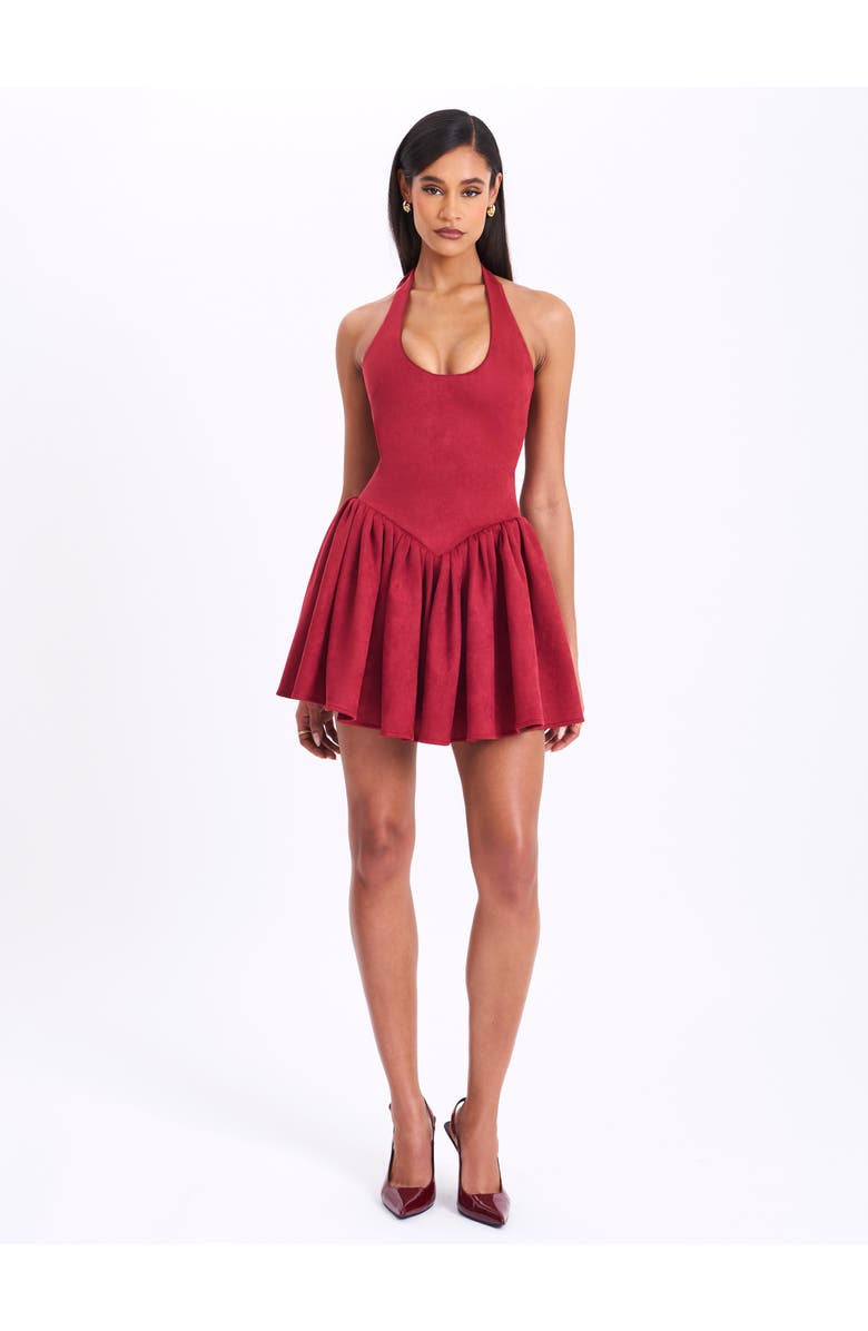 Miss Circle Waylynn Backless Burnout Velvet Maxi Dress, Alternate, color, Nude Black Animal Print