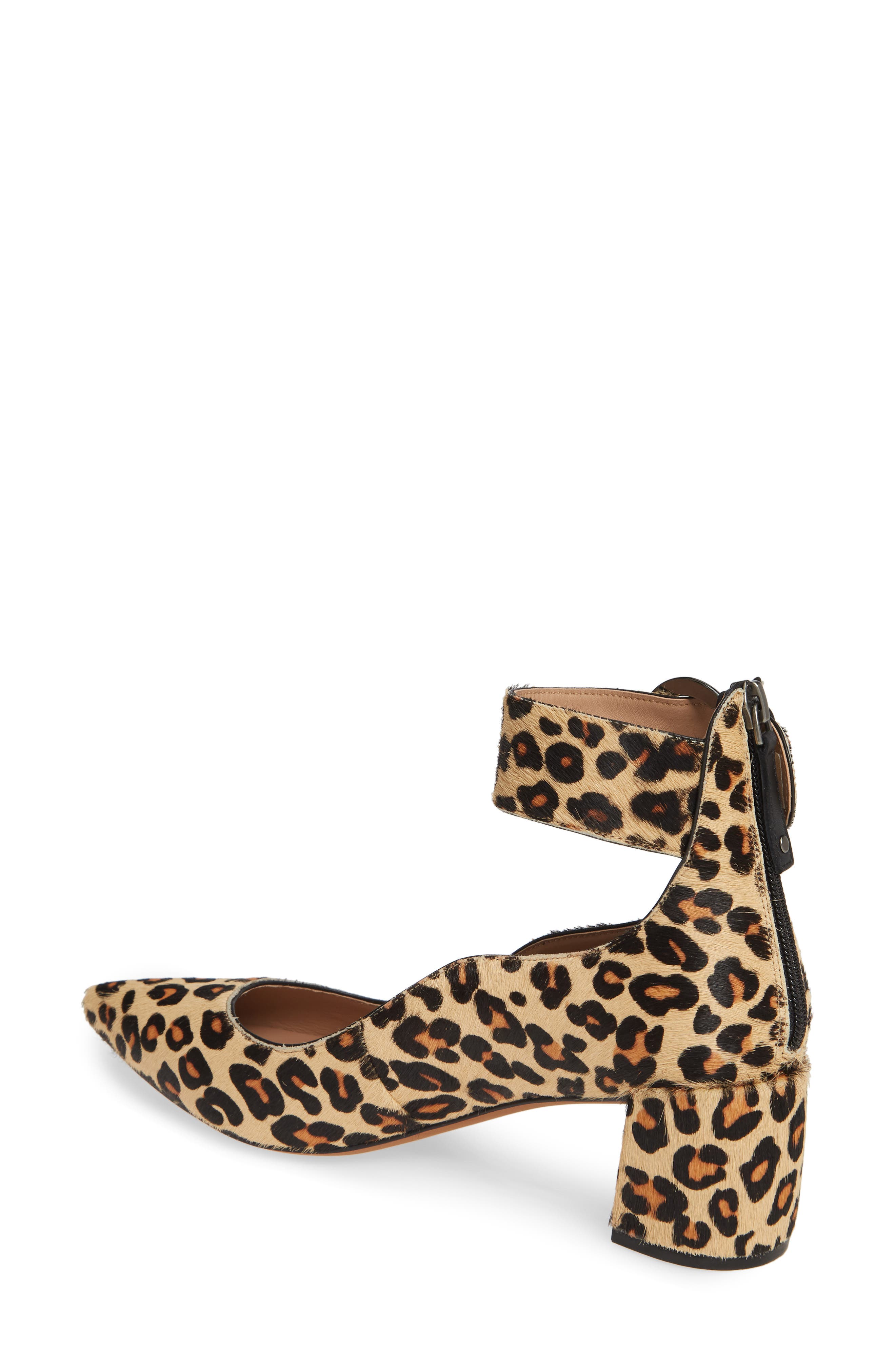 Linea Paolo Corwyn Ankle Strap Genuine Calf Hair Pump, Alternate, color, Beige/ Black/ Brown Calf Hair