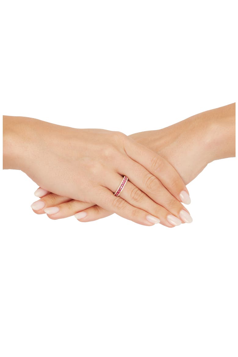 Diamond & Ruby Band Ring, Alternate, color, YELLOW GOLD