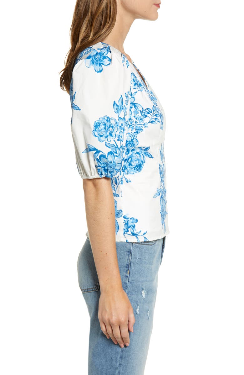 Rachel Parcell Puff Sleeve Top, Alternate, color, 