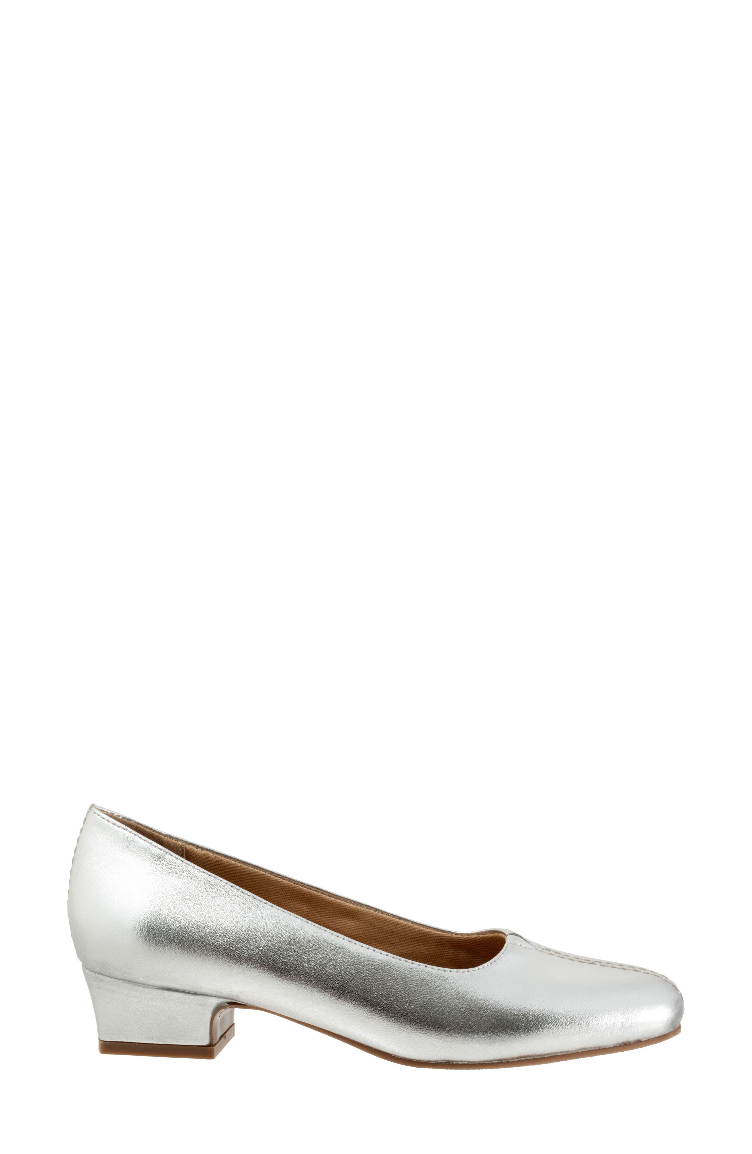 Trotters 'Doris' Pump, Alternate, color, Silver
