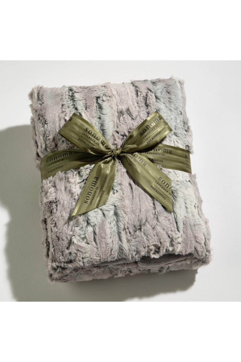Eucalyptus Spa Blankie, Main, color, Silver Fox