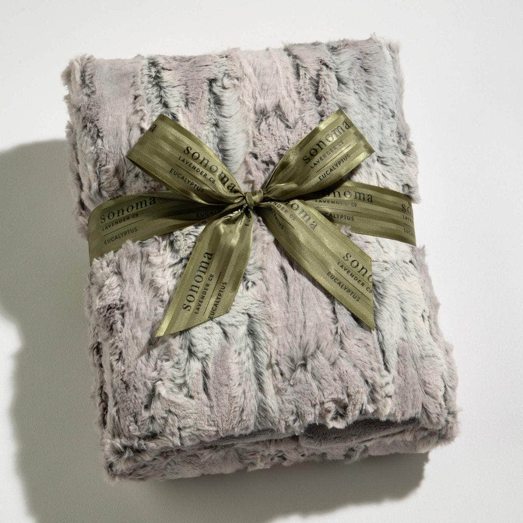 Sonoma Lavender Eucalyptus Spa Blankie In Silver Fox