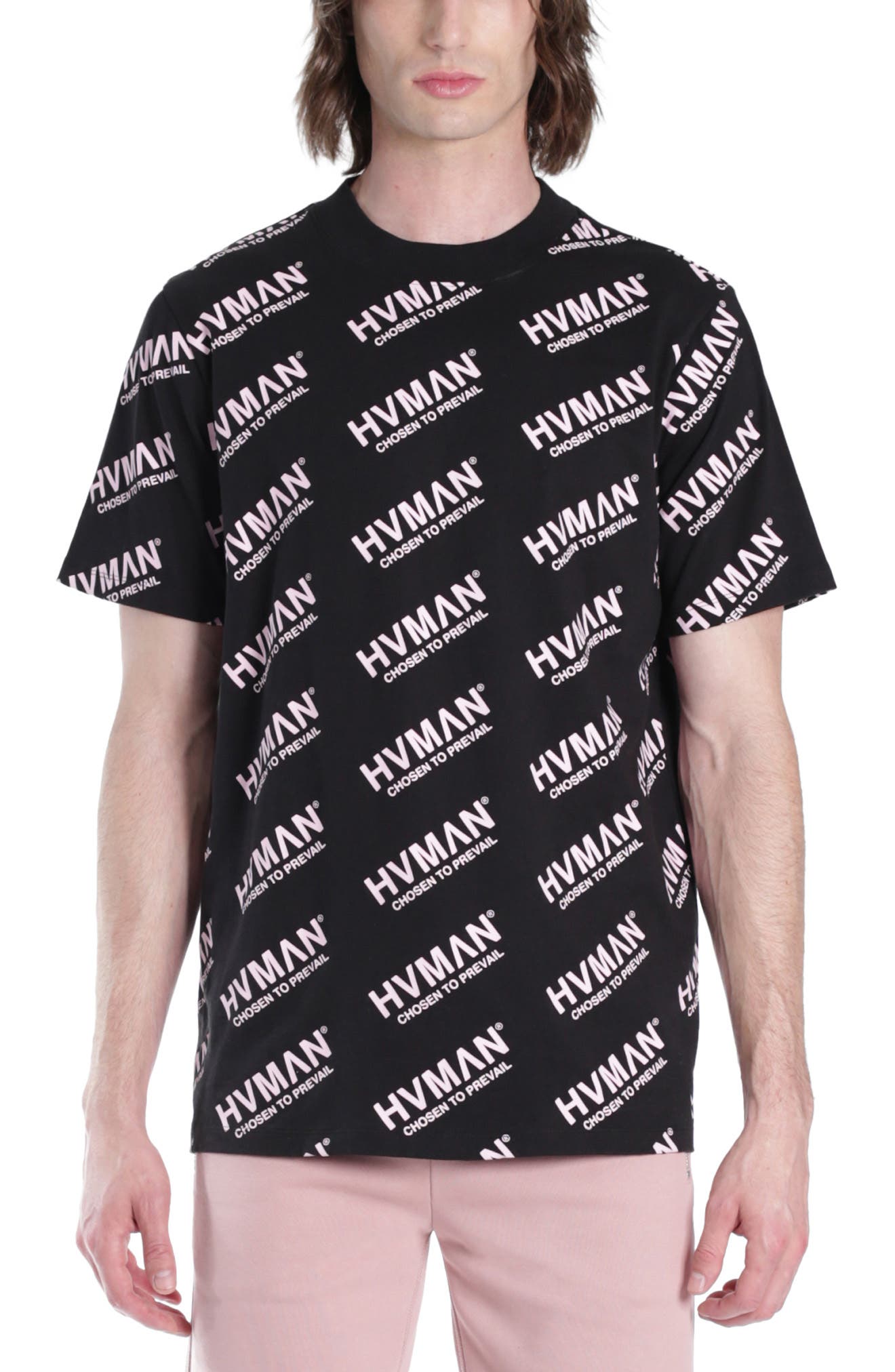HVMAN Cotton Logo Print T-Shirt