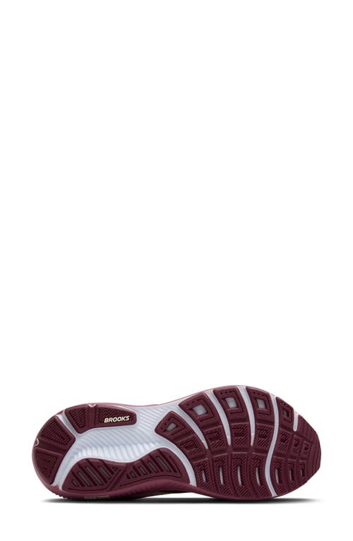 Brooks Ghost 17 Running Shoe In Burgundy