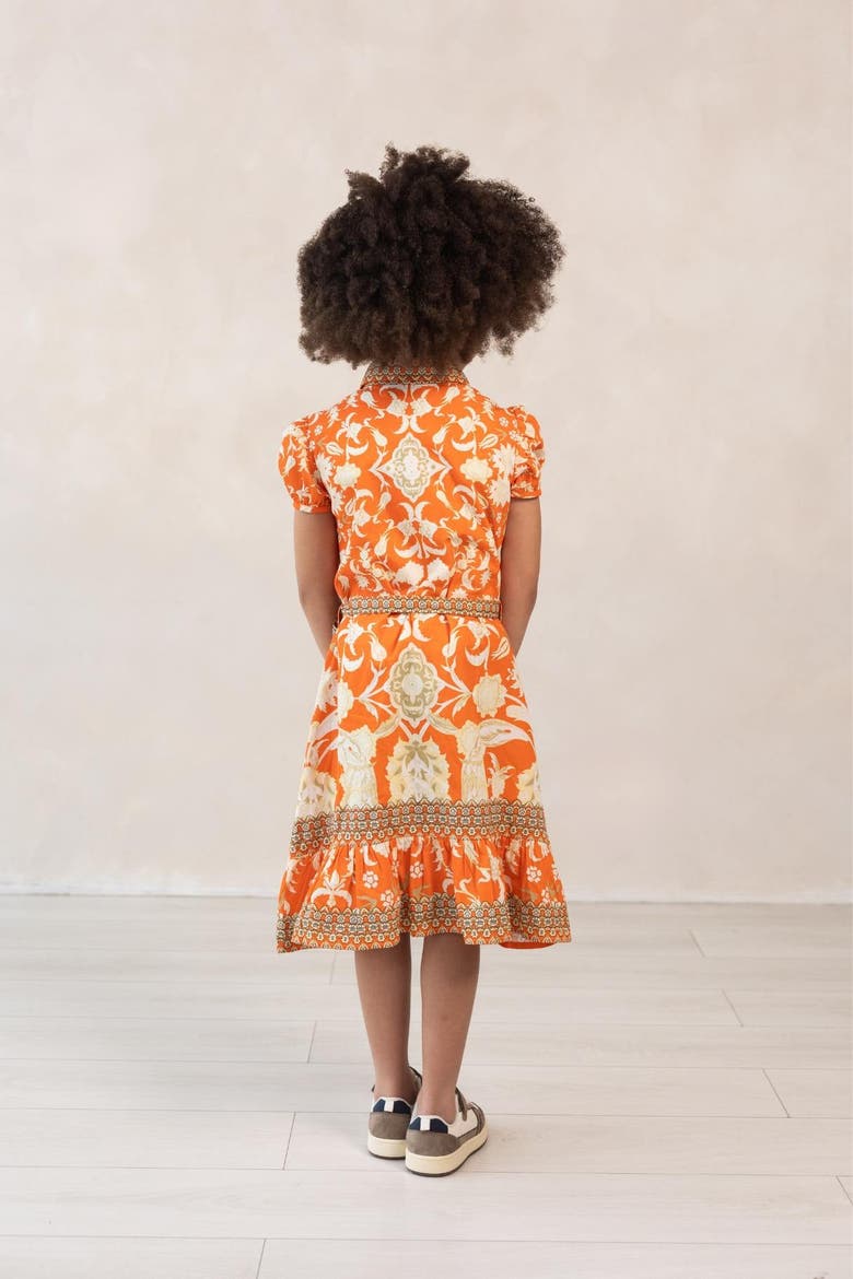 Rosey Orange Dress, Alternate, color, 11-12 yrs