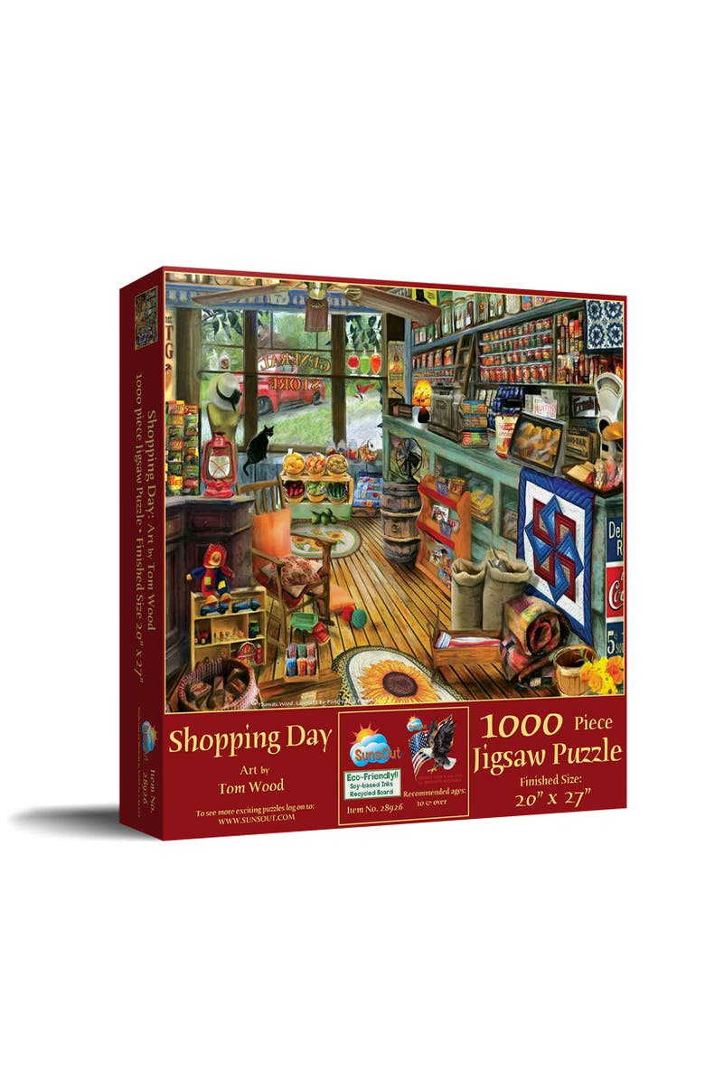 Sunsout Shopping Day 1000 piece Jigsaw Puzzle for Adults, Main, color, Multicolor