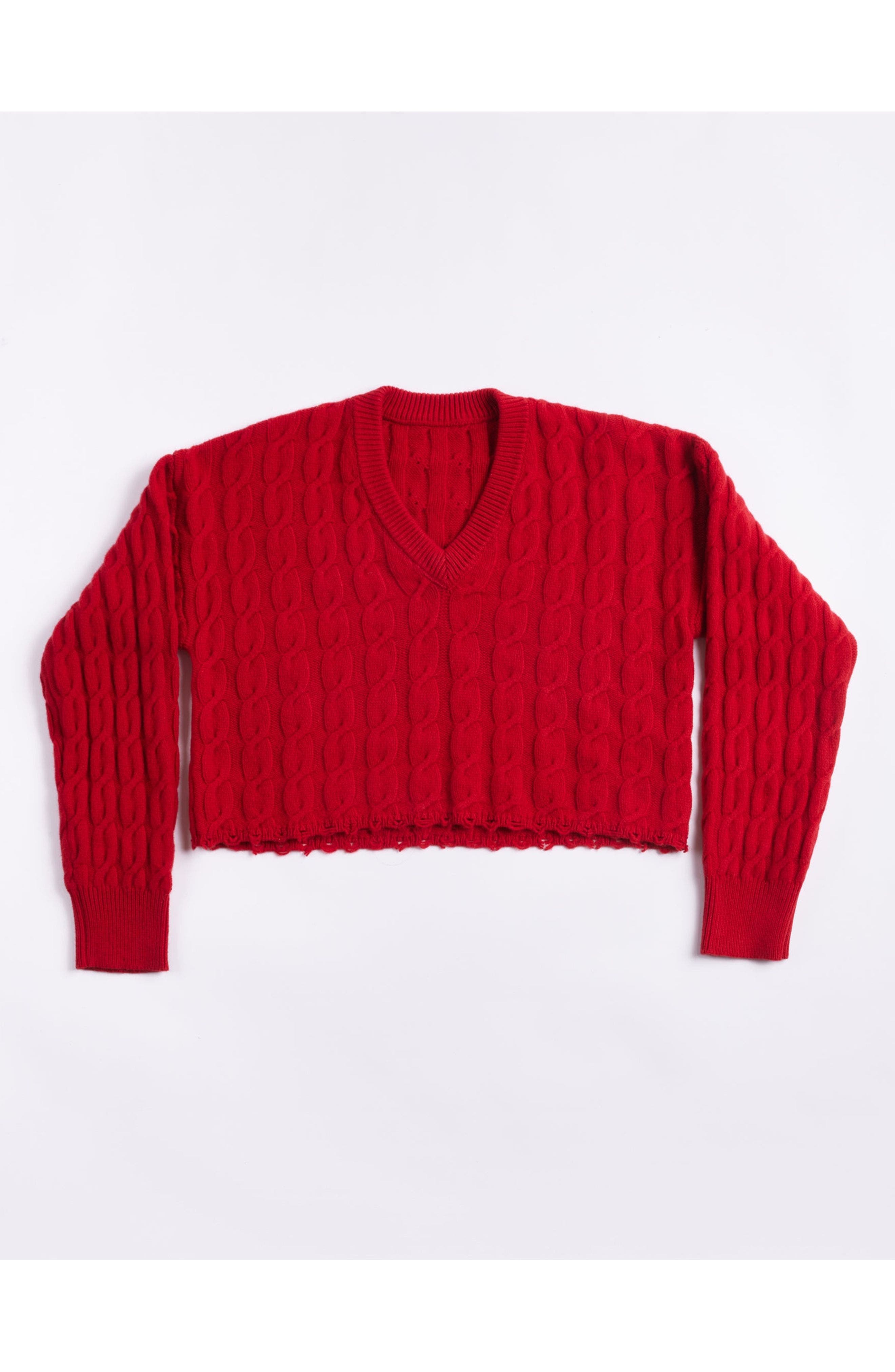 Cotton Knit Sweater - image 3