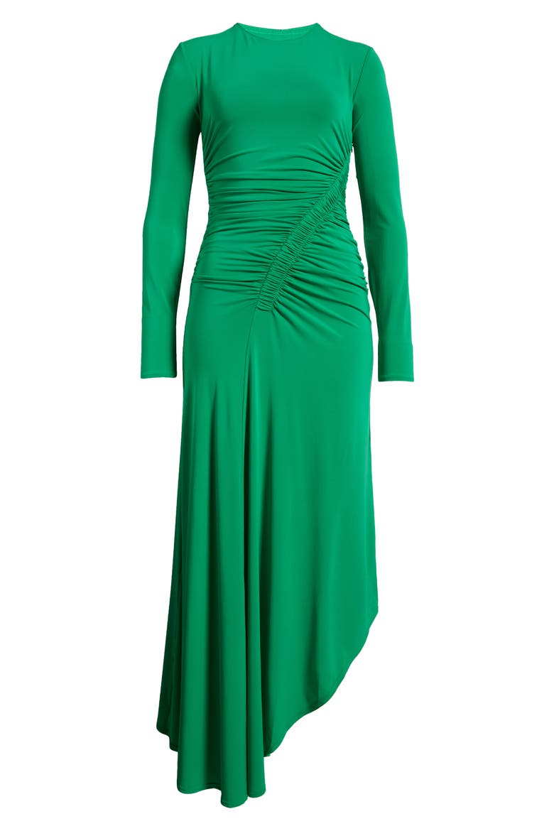 Adeline Long Sleeve Asymmetric Hem Dress, Alternate, color, FERN