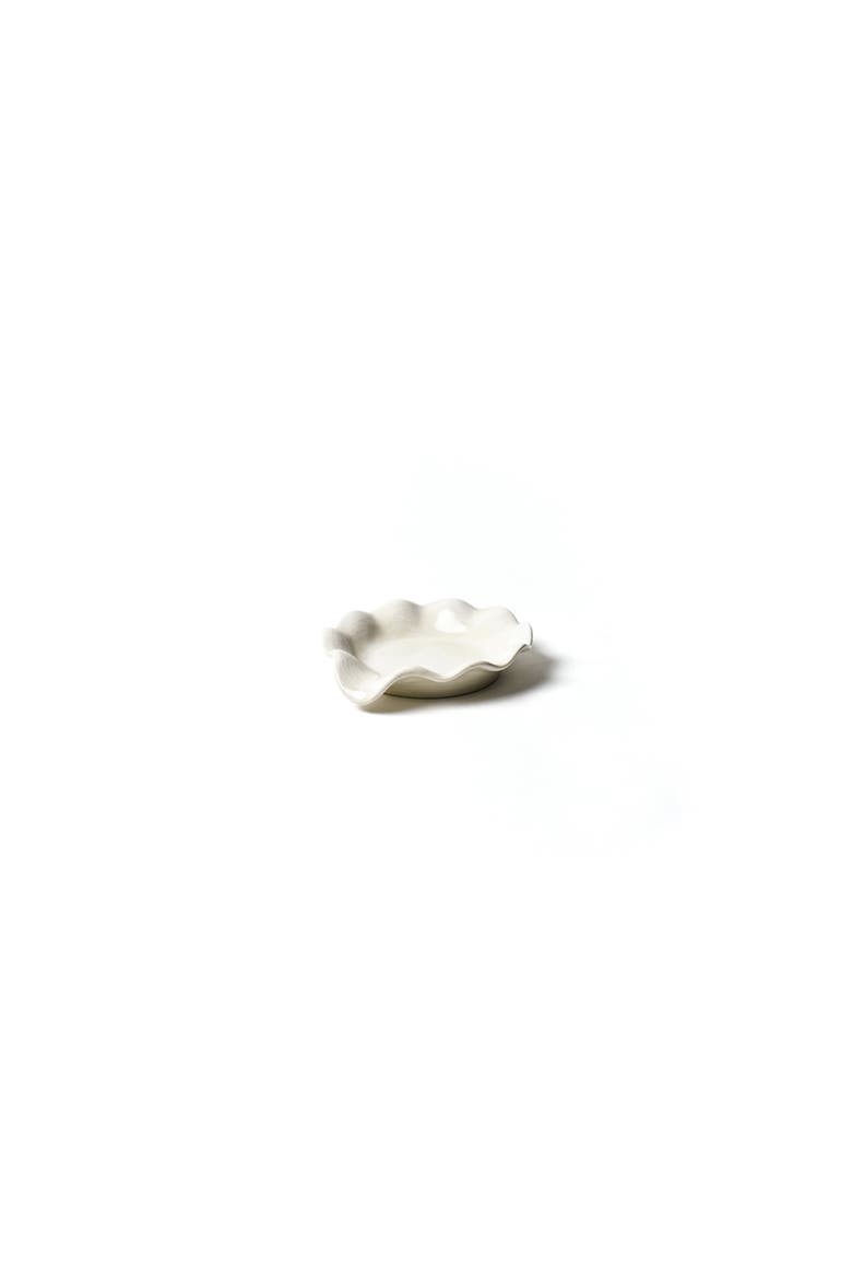Signature White Ruffle Spoon Rest, Alternate, color, White