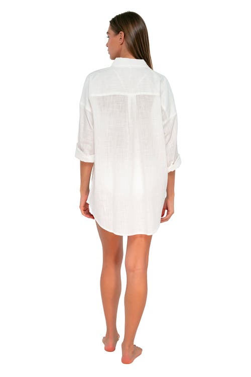 Sunsets Delilah Shirt In White Lily