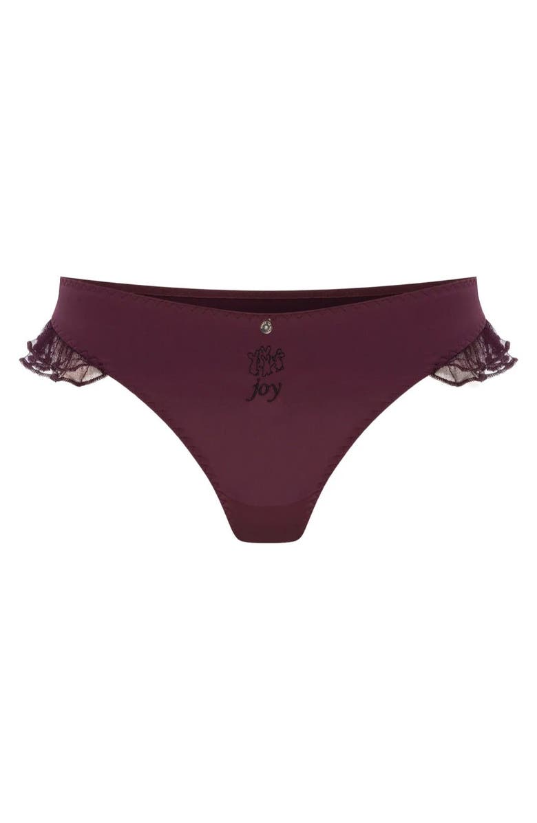 House Of Silk Joy Thong, Main, color, Plum