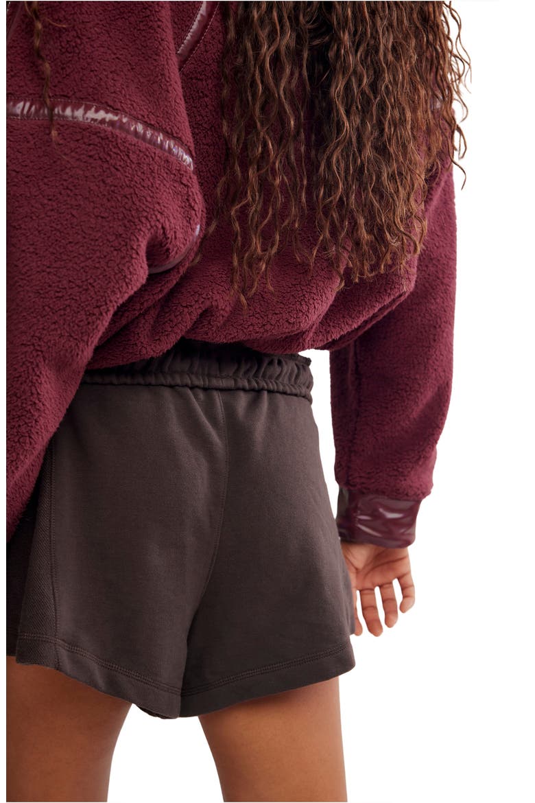 FP Movement High Press High Rise Cotton Shorts, Alternate, color, CHOCOLATE