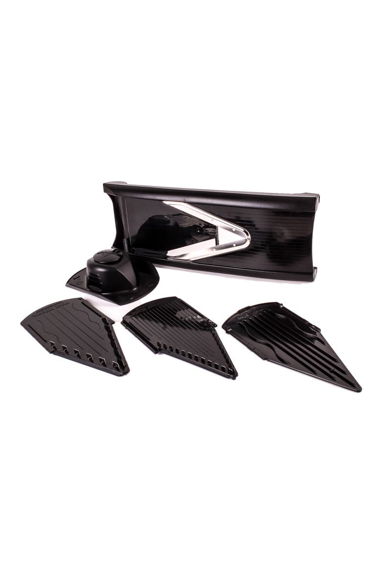 Chef-Envy 4-Piece Mandolin Slicer, Alternate, color, BLACK