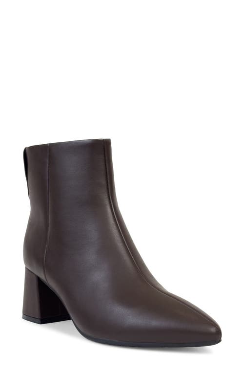 Aerosoles Enoch Pointed Toe Bootie in Java Faux Leather 