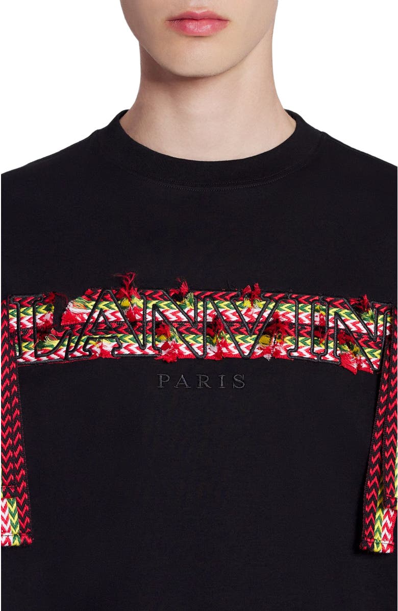 Lanvin Curb Lace Lanvin Oversized T-Shirt, Alternate, color, 