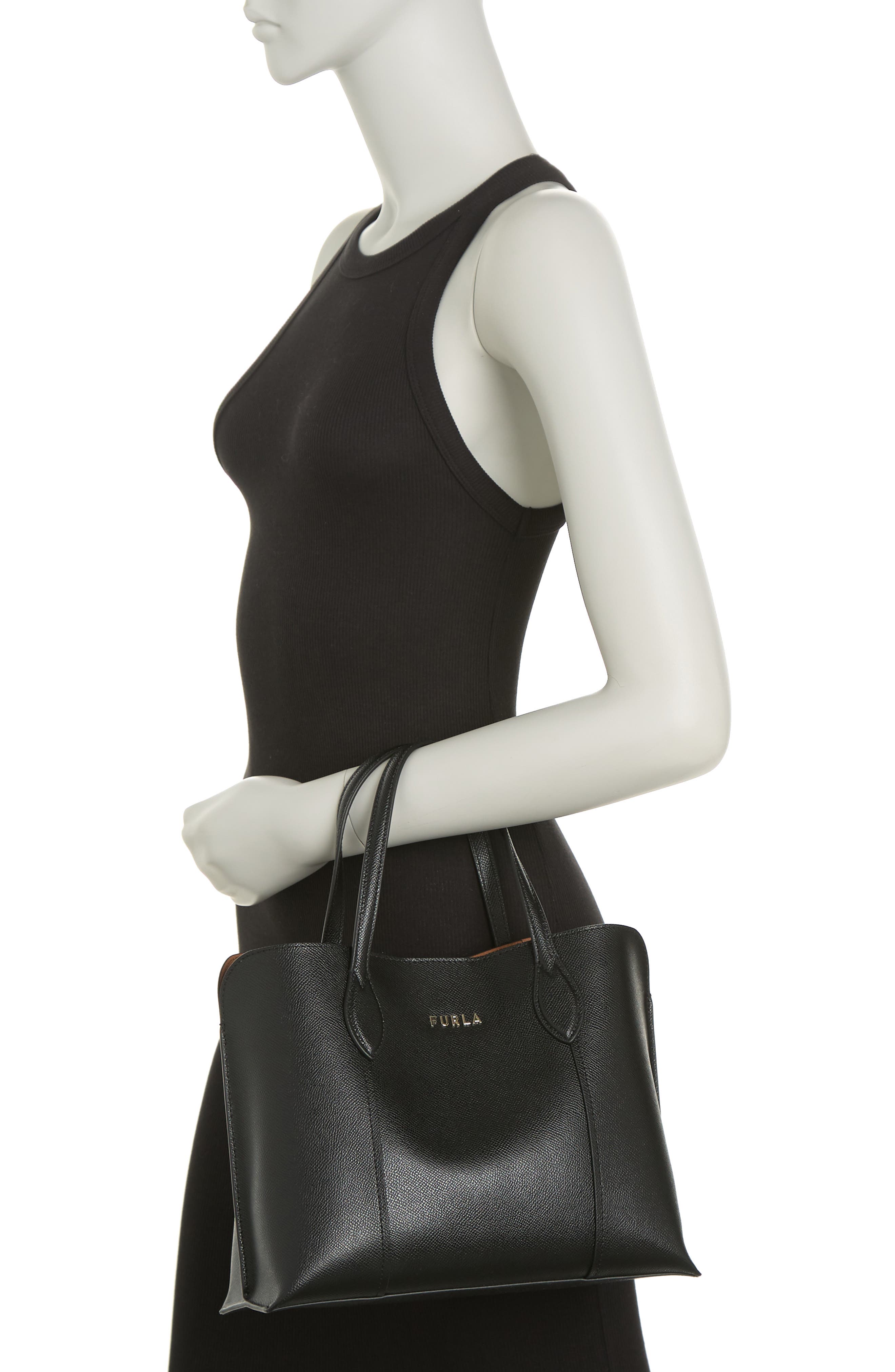 Furla Vittoria Medium Leather Tote Bag, Alternate, color, 