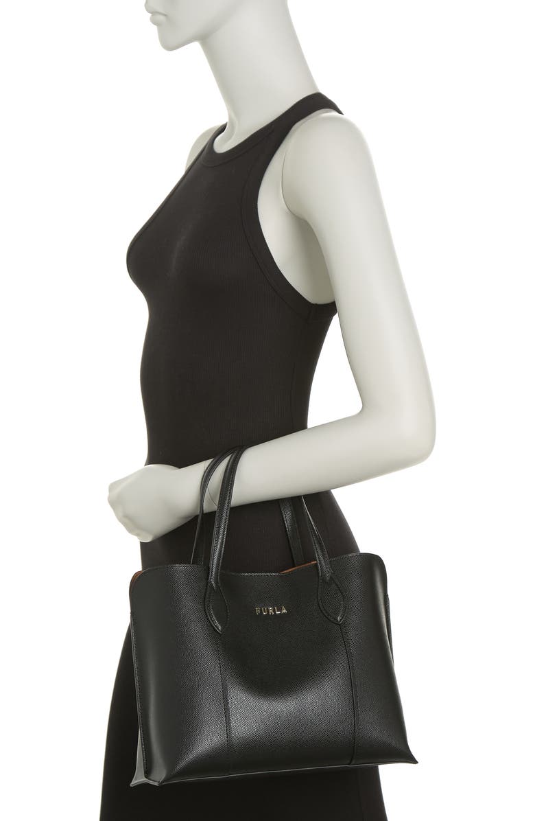 Furla Vittoria Medium Leather Tote Bag, Alternate, color,
