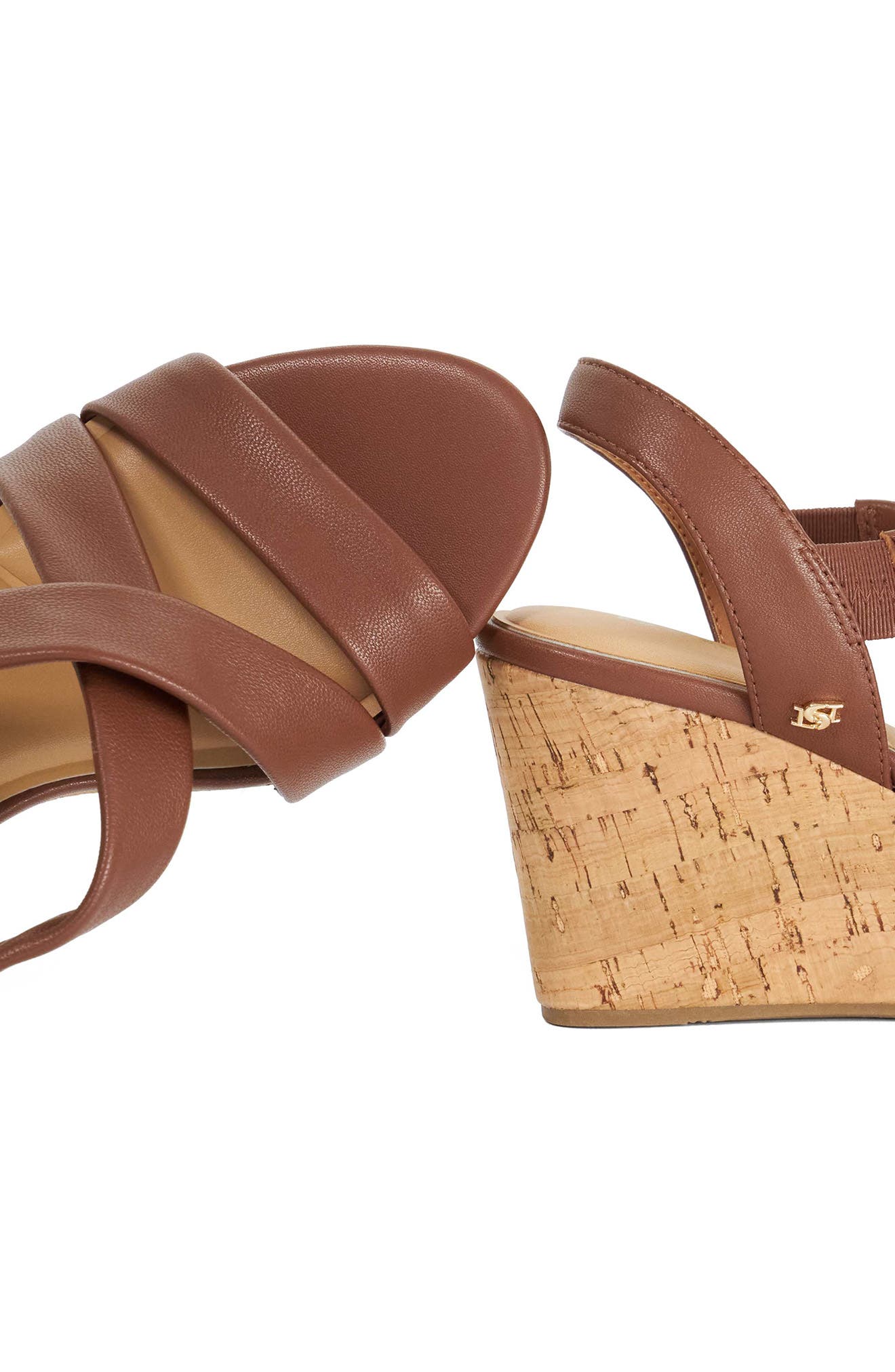 Kamies Slingback Platform Wedge Sandal, Alternate, color, BROWN