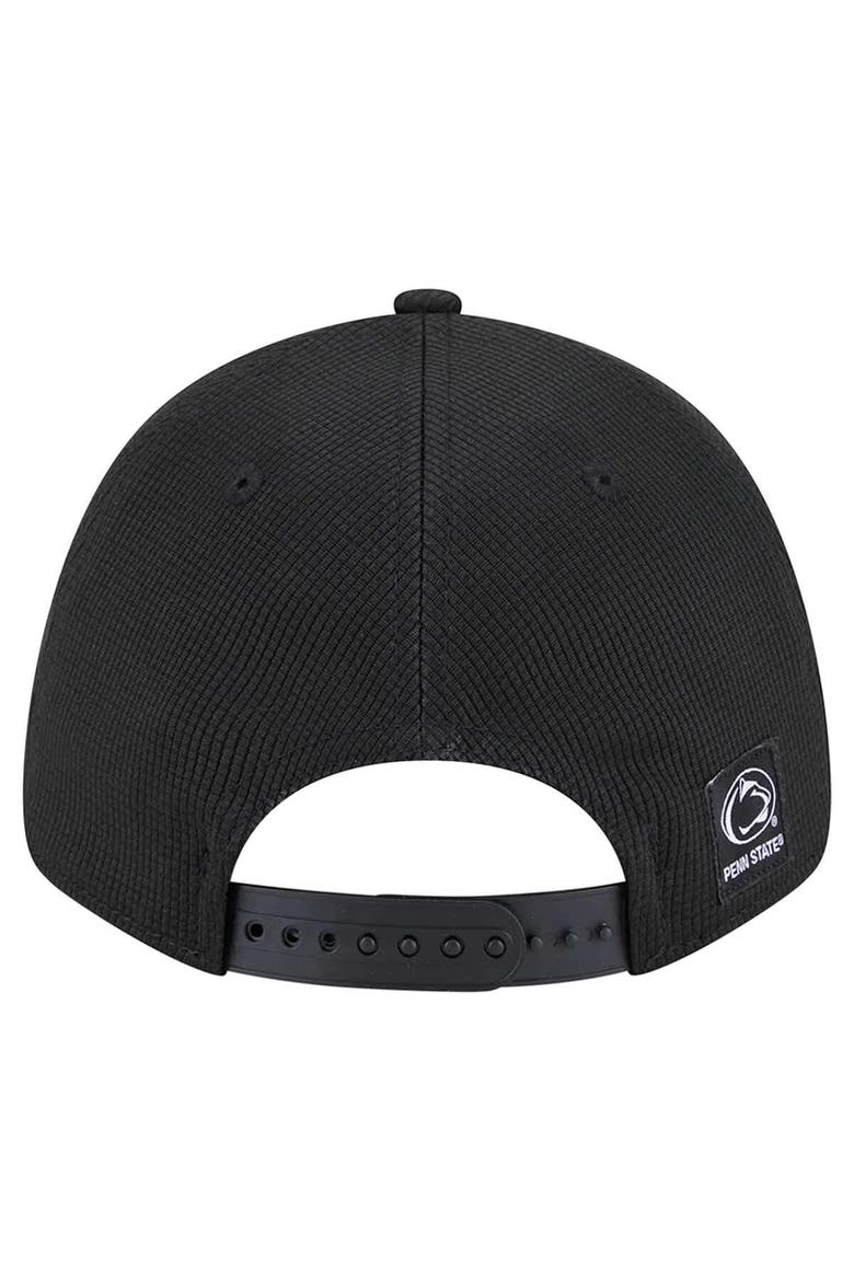 Men's New Era Black Penn State Nittany Lions Pivot 9FORTY Stretch-Snap Adjustable Hat, Alternate, color, Black