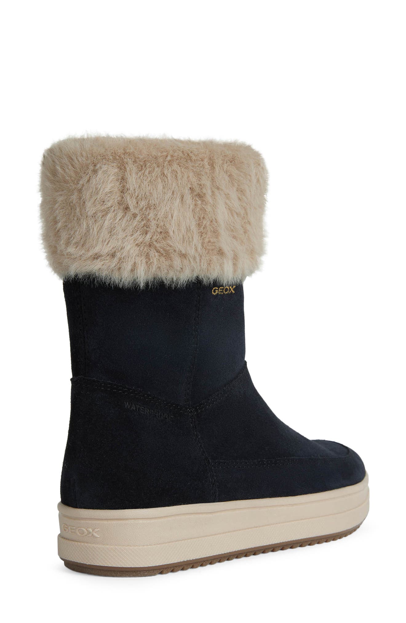 Geox Rebecca Waterproof Boot, Alternate, color, Dk Navy