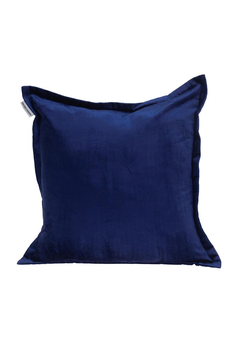 Agneta Transitional Blue Square Throw Pillow, Main, color, BLUE