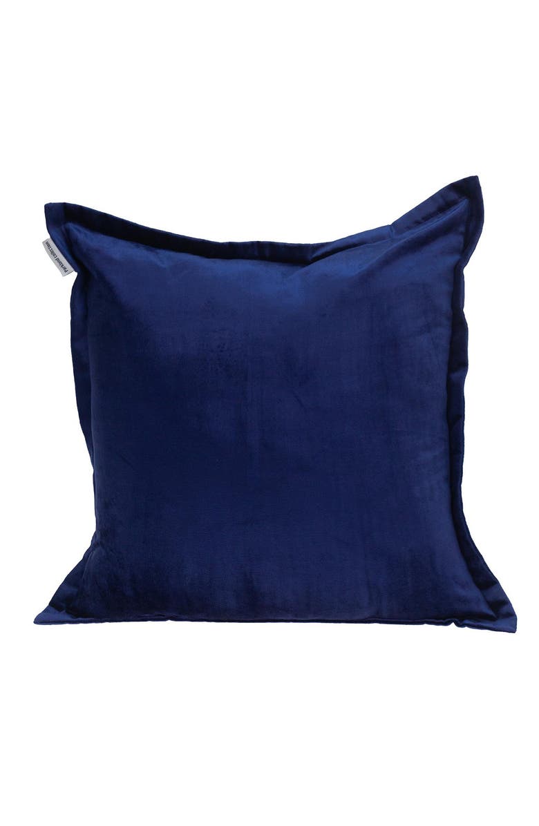PARKLAND COLLECTION Agneta Transitional Blue Square Throw Pillow, Main, color,