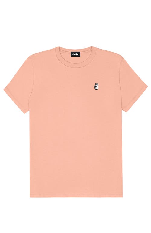 Dalix Womens Peace Sign Jersey Relaxed Tee