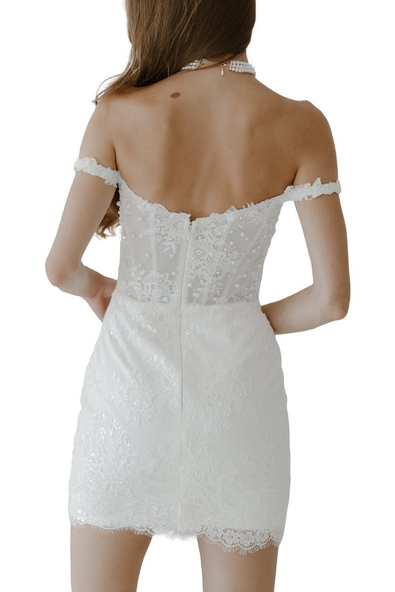 Estella Mini Dress, Alternate, color, Ivory