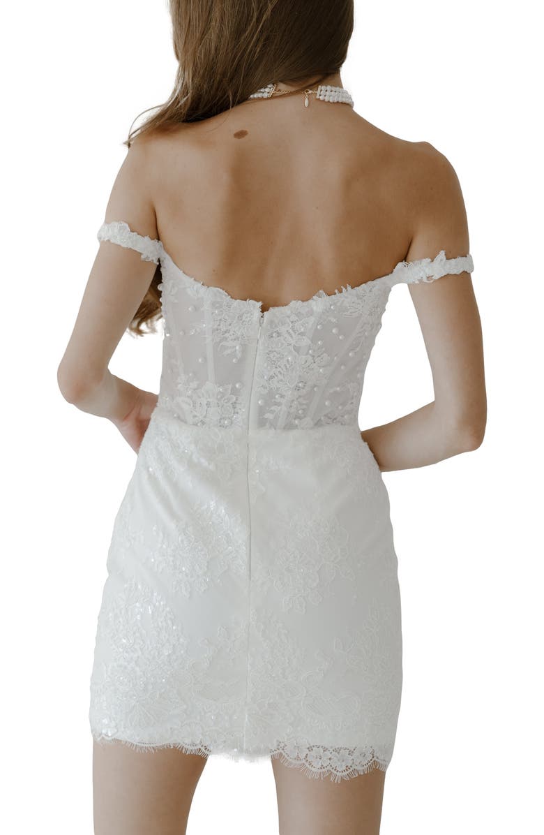 Untamed Petals Estella Mini Dress, Alternate, color, Ivory