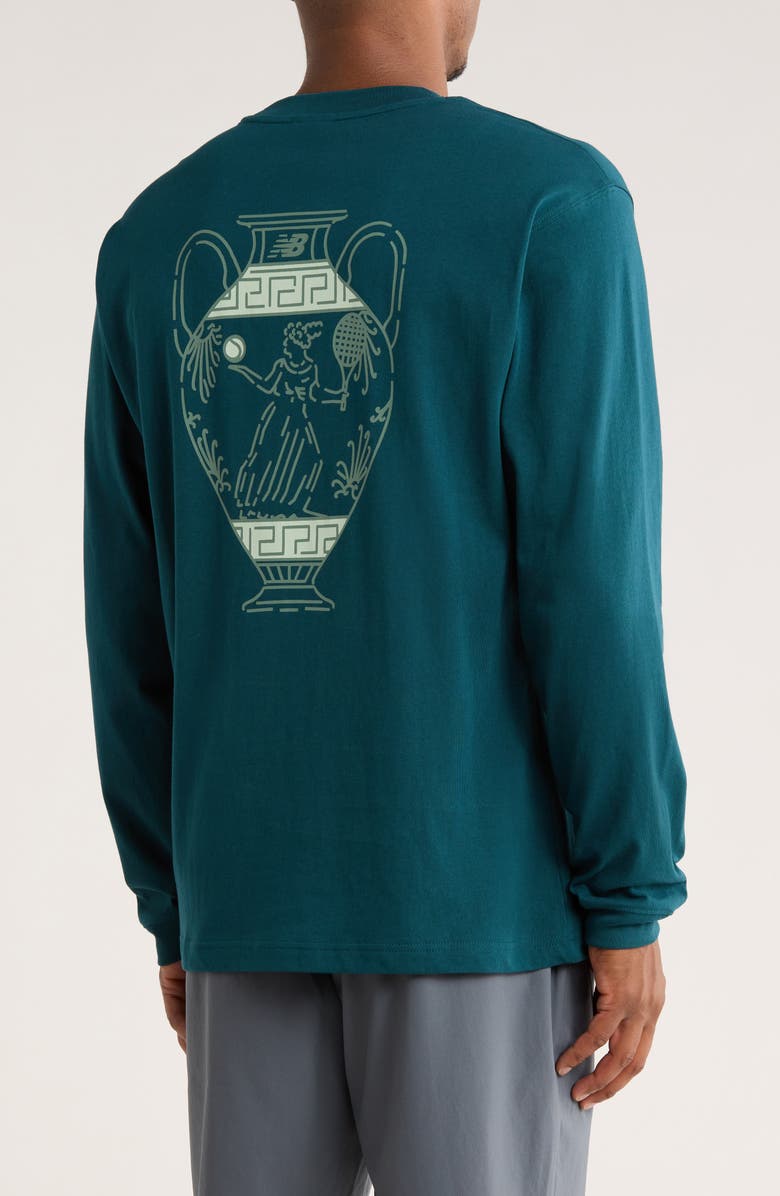 New Balance Debut Vase Long Sleeve Graphic T-Shirt, Alternate, color, Blue
