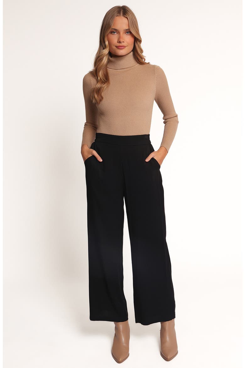 Rissa Wide Leg Pants, Alternate, color, BLACK