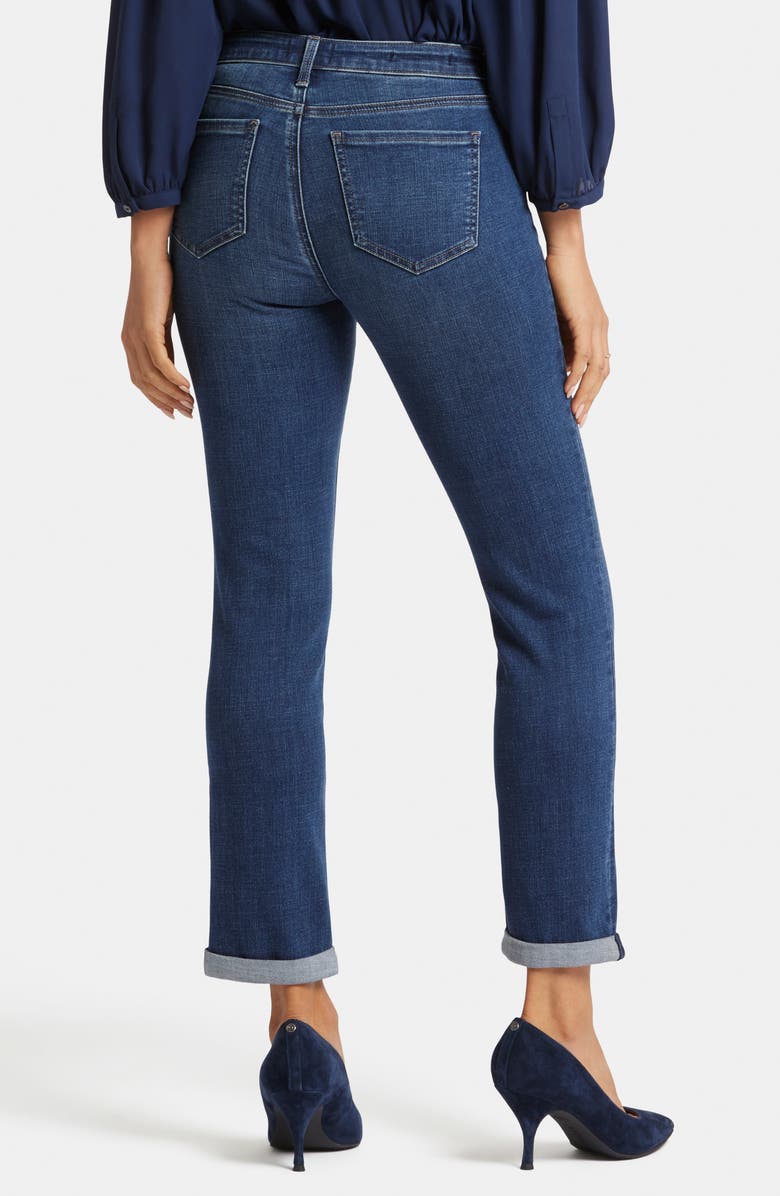 NYDJ Sheri Cuffed Straight Leg Jeans, Alternate, color, Wellspring